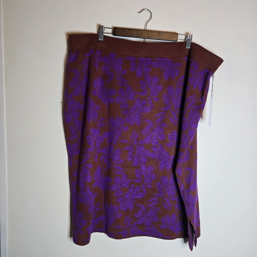 Liz Claiborn Knit Floral Pencil Skirt 2x